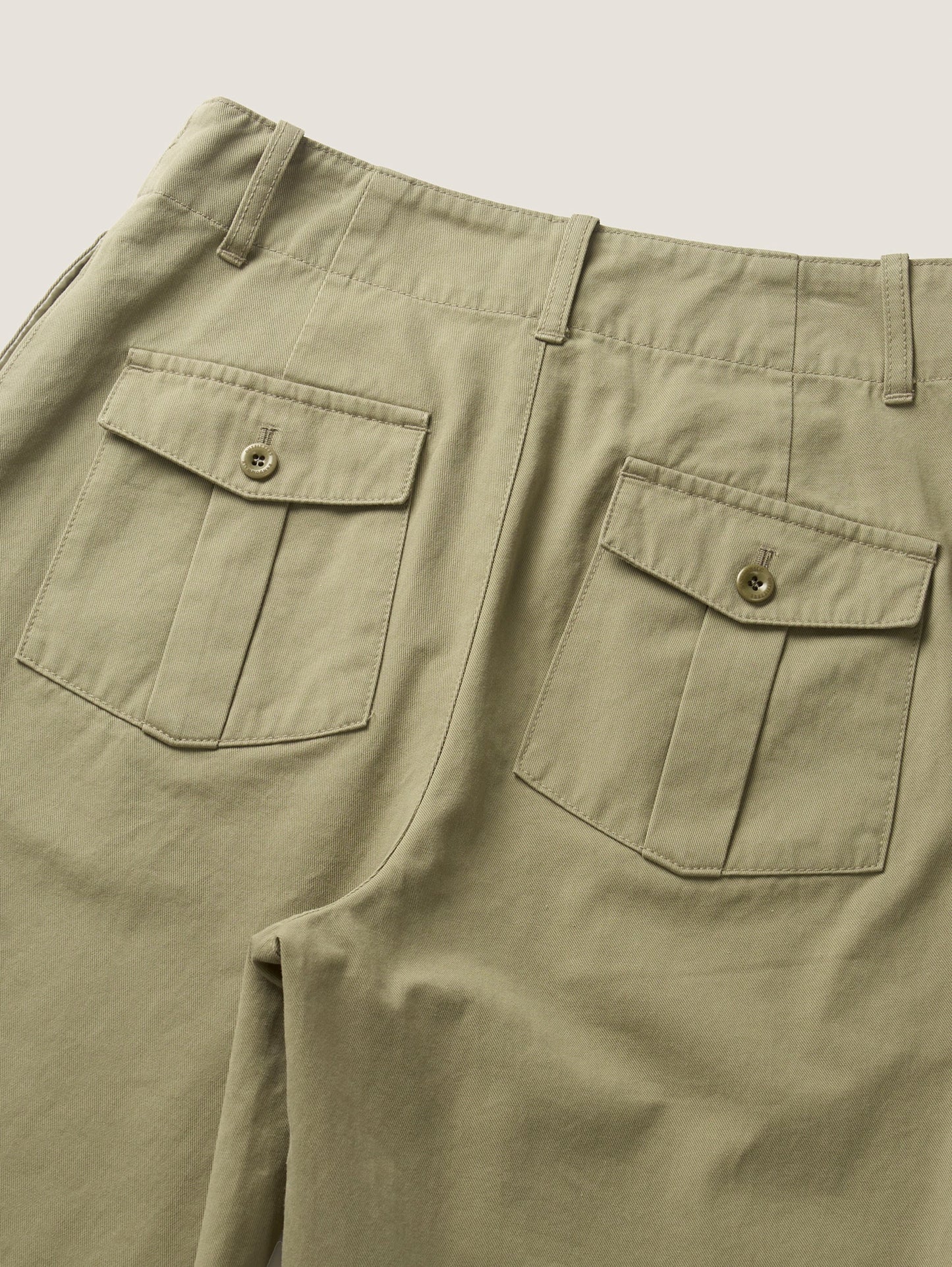 LENTO BERMUDA SHORTS [ Washed Beige ]