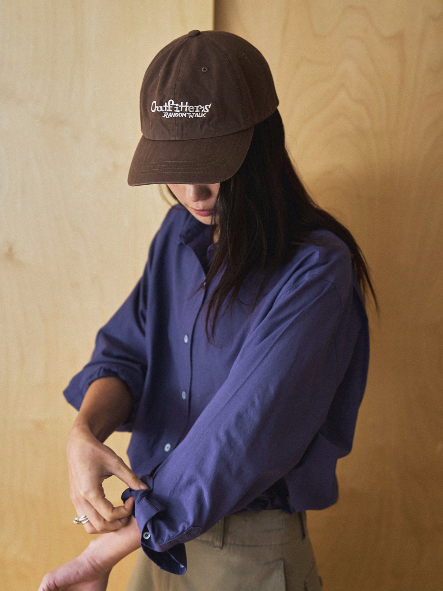 MARTHA LIGHT COTTON SHIRT [ Blue Berry ]