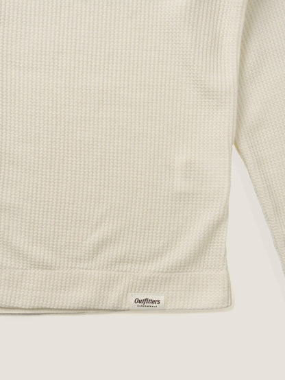 AIRY WAFFLE CARDIGAN [ Cream ]