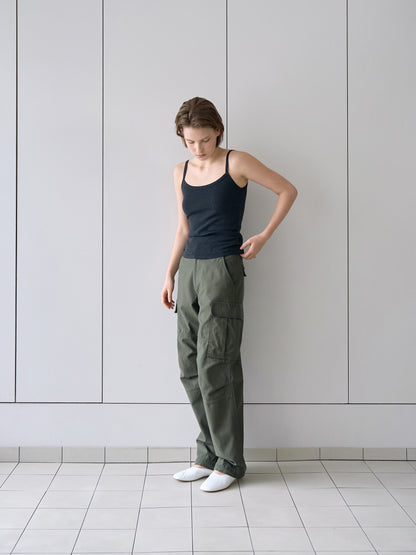 SCALLOPED TRIM SLEEVELESS [ Blend Gray ]