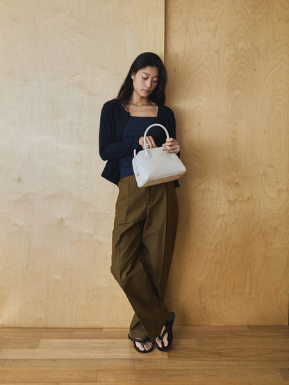 AIRY WAFFLE CARDIGAN [ Deep Navy ]