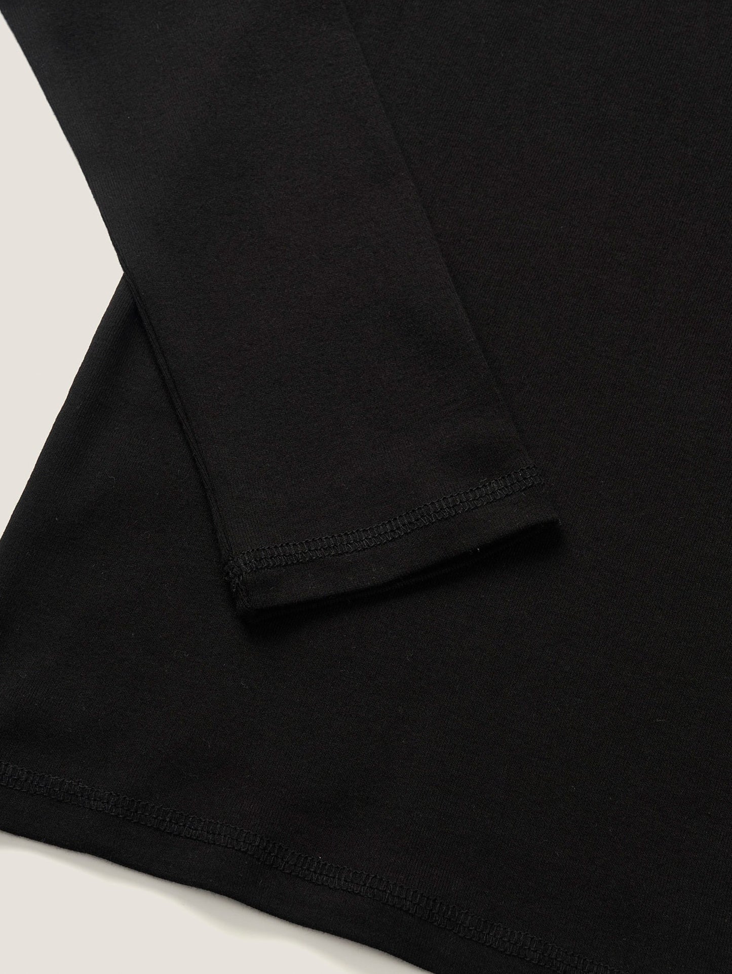 SMOOTH SCOOP NECK TOP [ Black ]