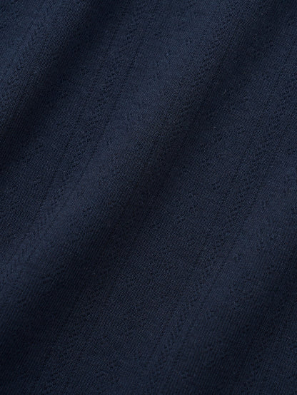 SCALLOPED TRIM SLEEVELESS [ Midnight Blue ]