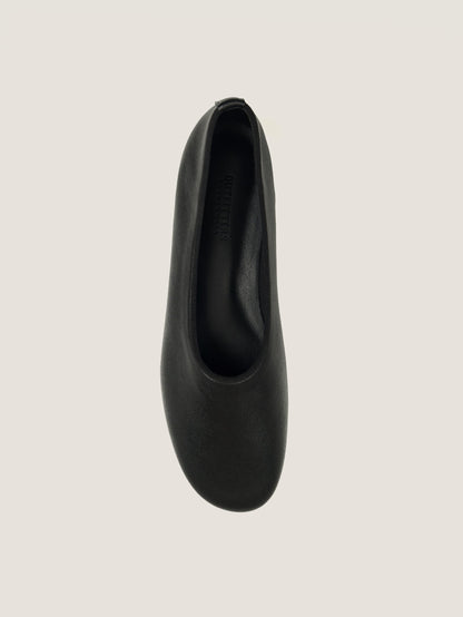 GRACE OPERA FLATS [ Classic Black ] Italian Leather