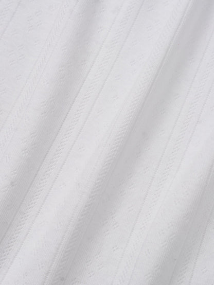 SCALLOPED TRIM SLEEVELESS [ White ]