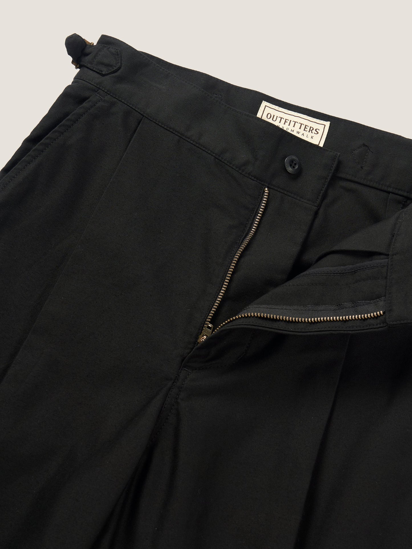 50's ITALIAN ARMY CHINO PANTS [ Rich Black ]