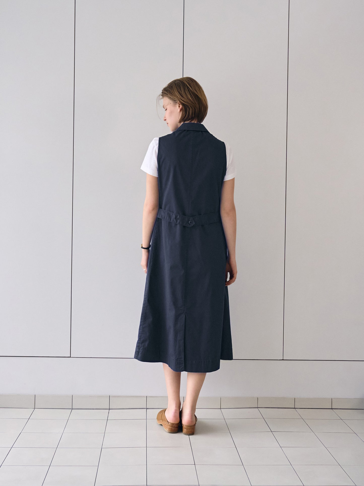 IRIS CHORE DRESS [ Navy ]