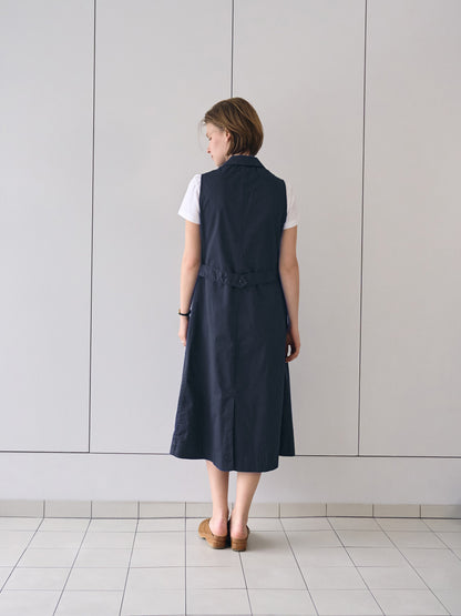 IRIS CHORE DRESS [ Navy ]