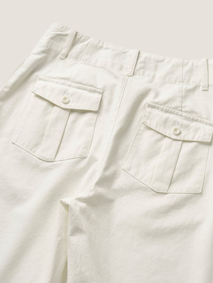 LENTO BERMUDA SHORTS [ Washed White ]