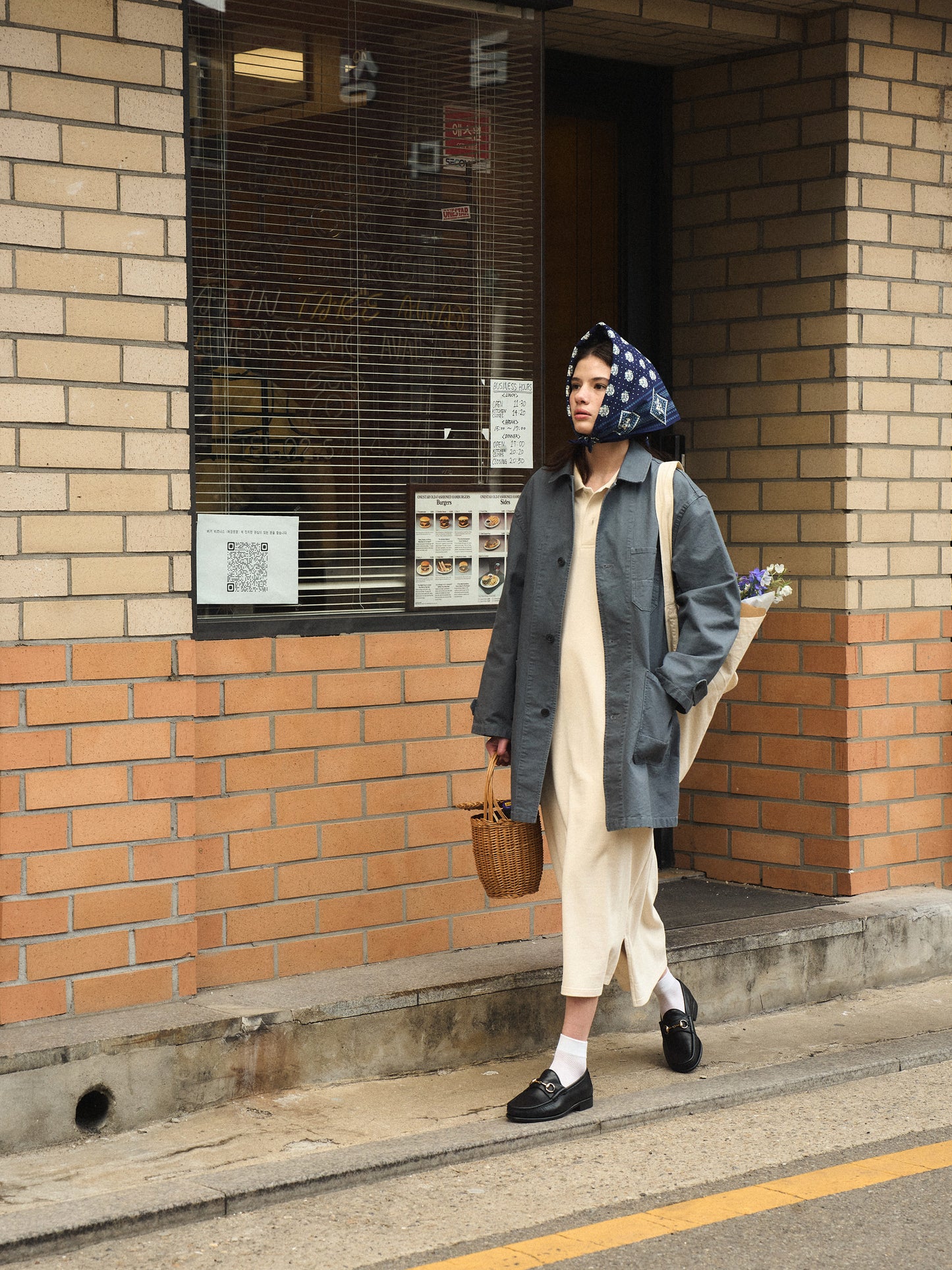 (-30%) COURT PIQUE COTTON DRESS [ Soft Cream ]