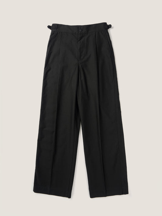 50's ITALIAN ARMY CHINO PANTS [ Rich Black ]
