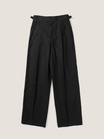 50's ITALIAN ARMY CHINO PANTS [ Rich Black ]