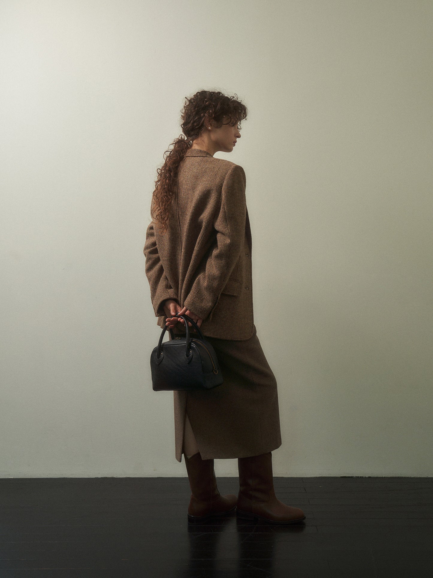 (-20%) DIANA TWEED BLAZER [ Country Check ]