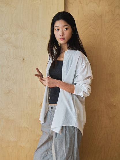 MARTHA LIGHT COTTON SHIRT [ Pure White ]