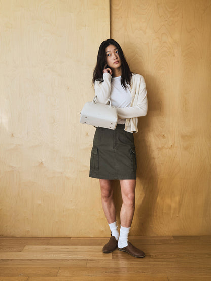 AIRY WAFFLE CARDIGAN [ Cream ]