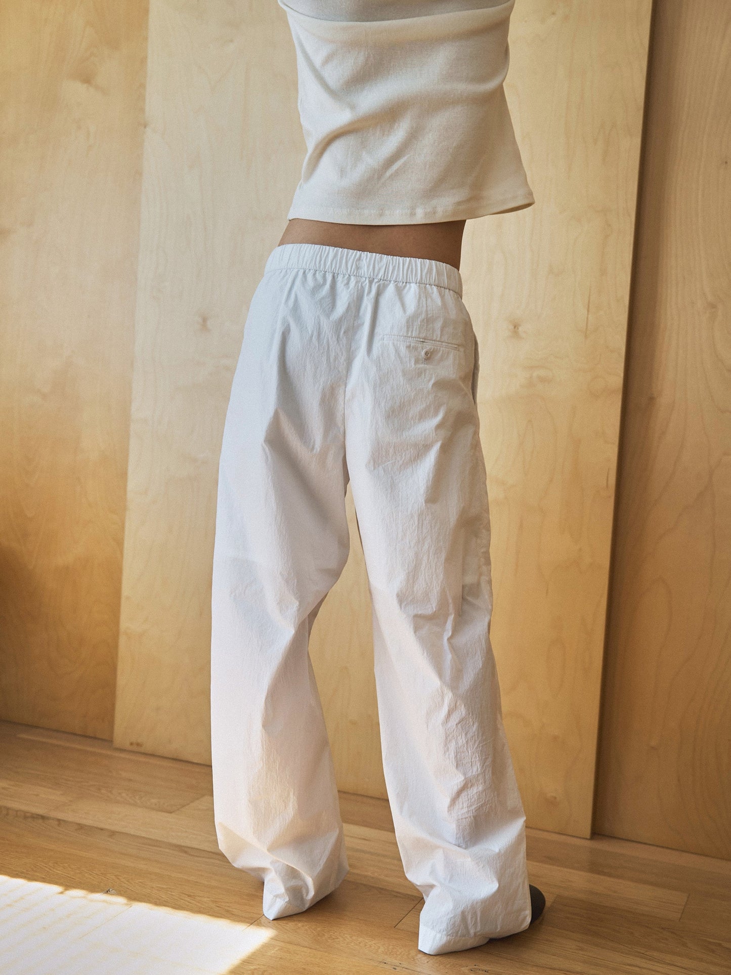 ROSA EASY COTTON PANTS [ White ]