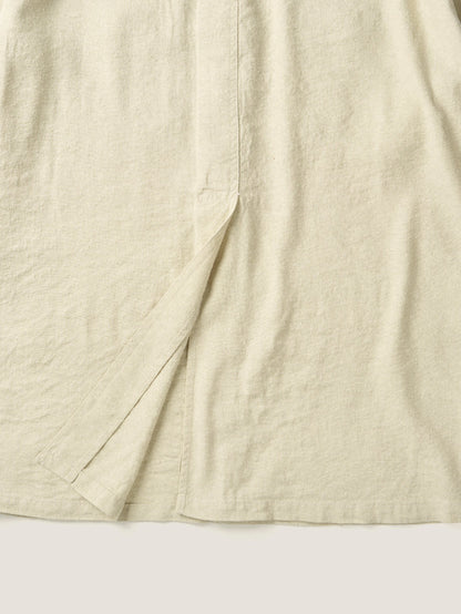 CAROLINE SILK LINEN JACKET [ Natural ]