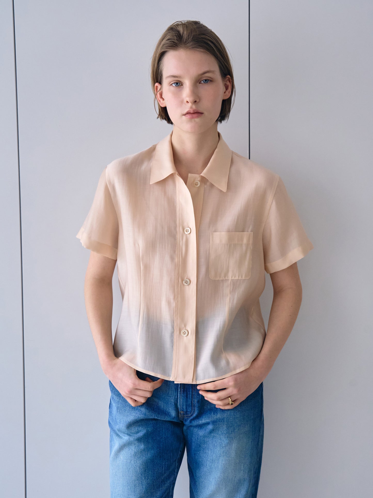 O'KEEFFE SHIRTS [ Apricot Beige ]