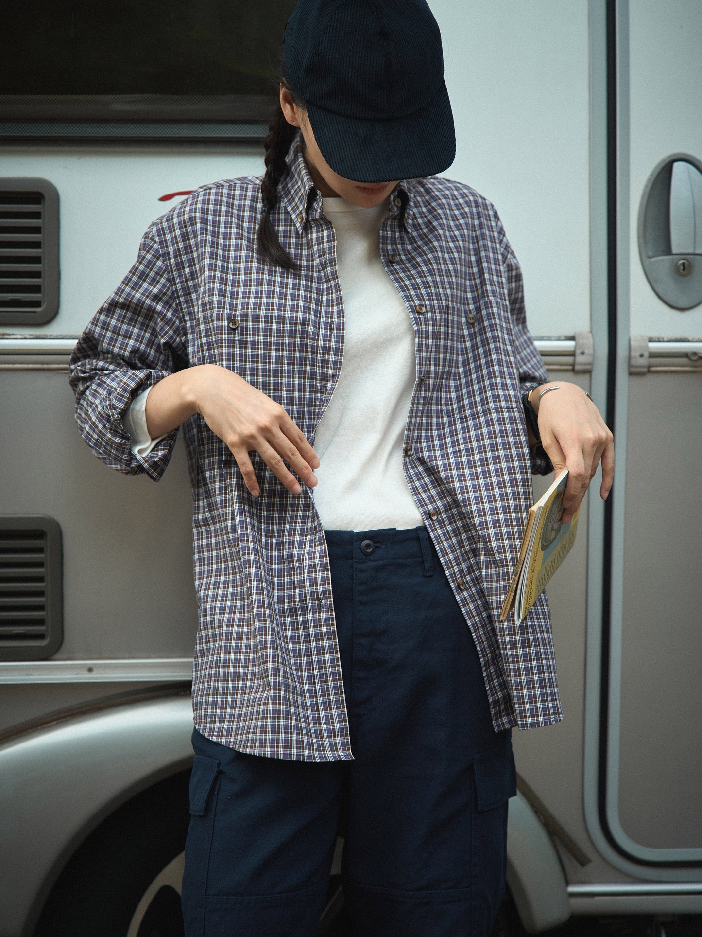 EASE WASHED CARGO PANTS [ Washed Navy ]