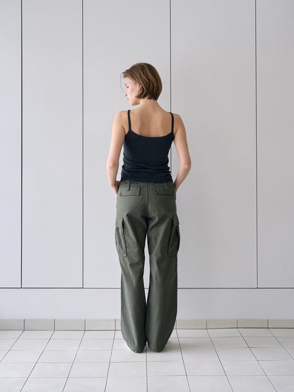 SCALLOPED TRIM SLEEVELESS [ Blend Gray ]