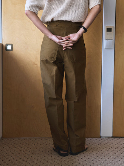 50's ITALIAN ARMY CHINO PANTS [ Golden Brown ]