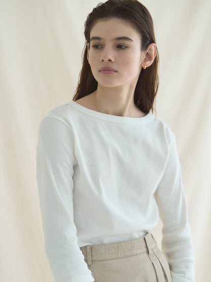 SOFTNESS 3/4 SLEEVE TEE [ White ] - 2nd Restock