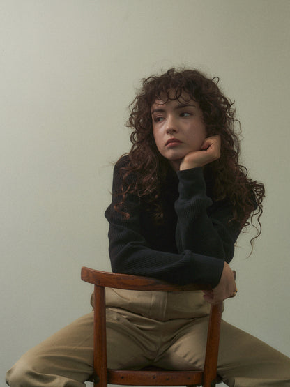 SALLY'S WAFFLE TURTLE TEE [ Black ] 5th Reorder