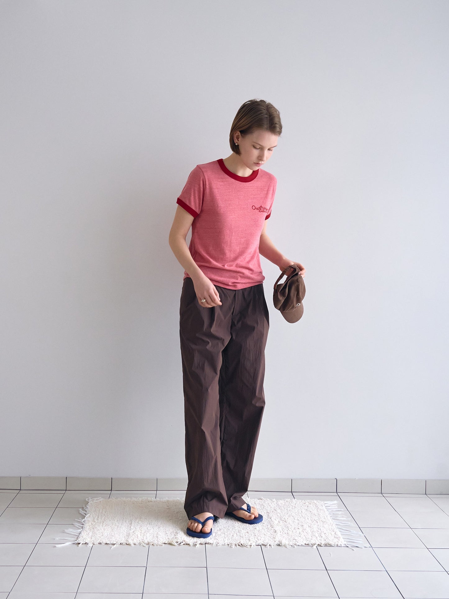 ROSA EASY COTTON PANTS [ Brown ]