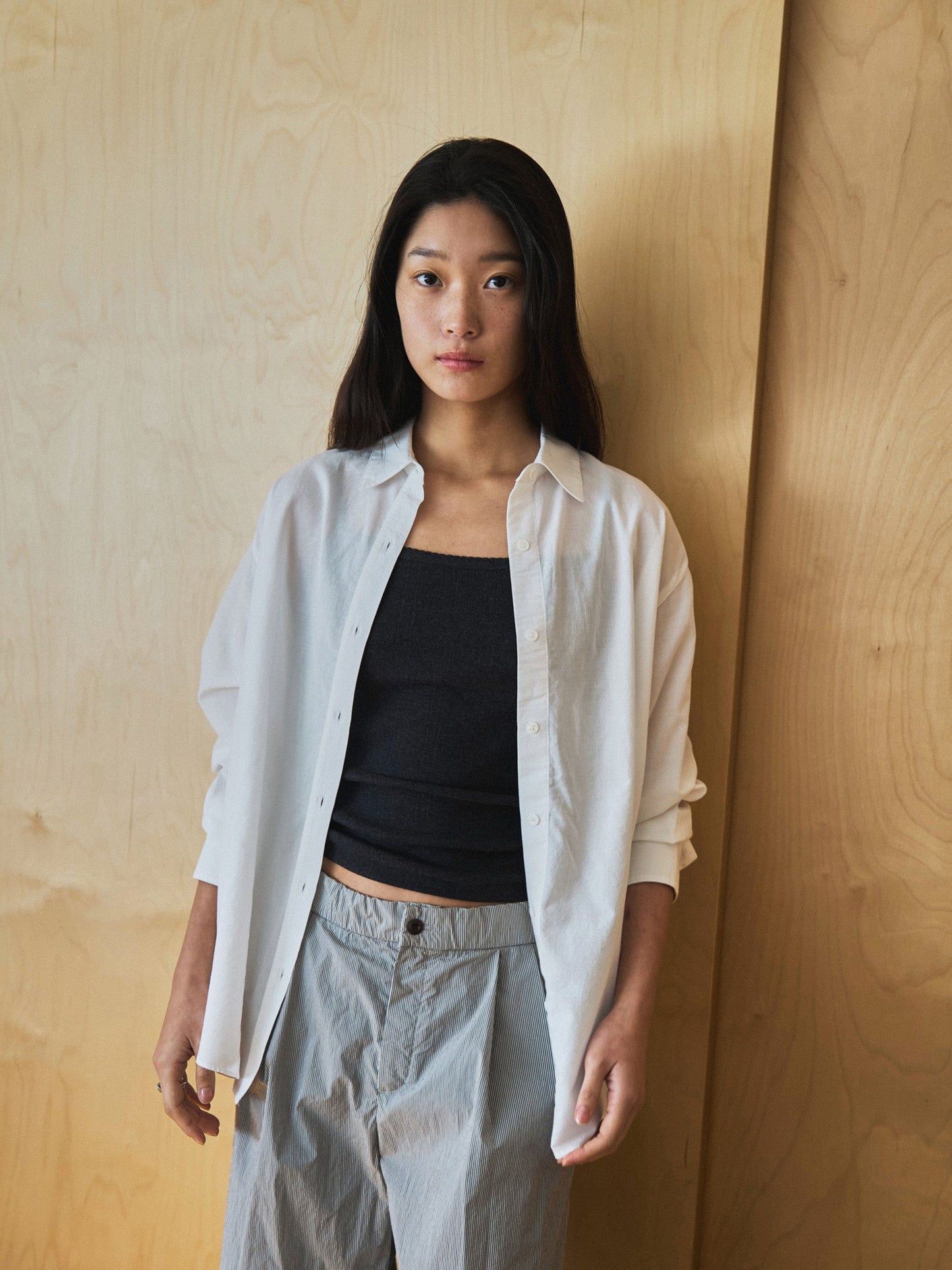 ROSA EASY COTTON PANTS [ Stripe ]