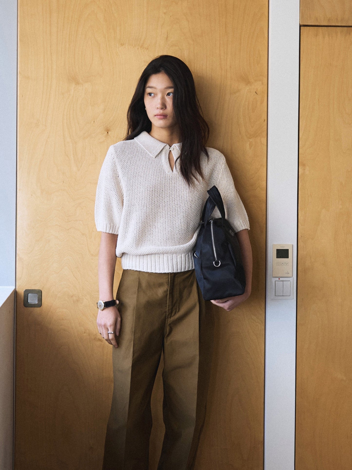 LOW GAUGE SKIPPER SWEATER New Season [ Soft Cream ]