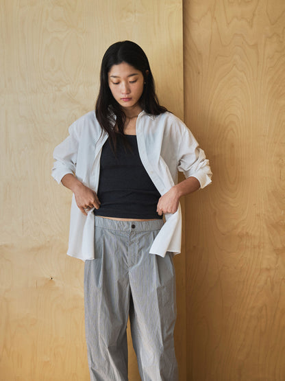 MARTHA LIGHT COTTON SHIRT [ Pure White ]