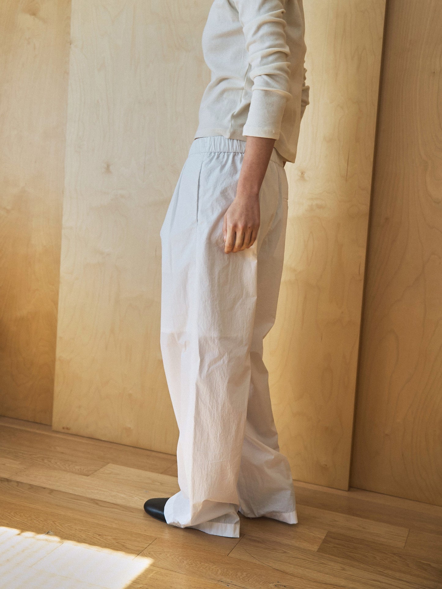 ROSA EASY COTTON PANTS [ White ]