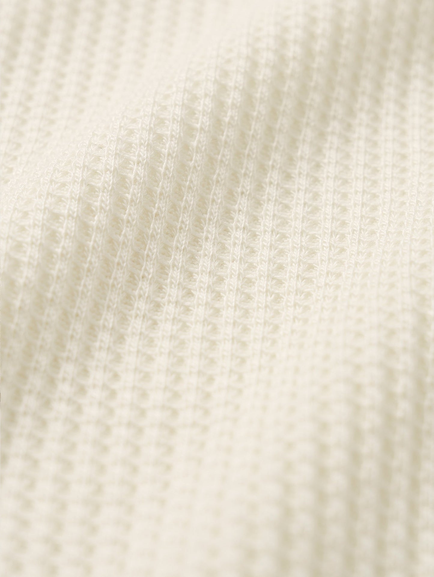 AIRY WAFFLE CARDIGAN [ Cream ]