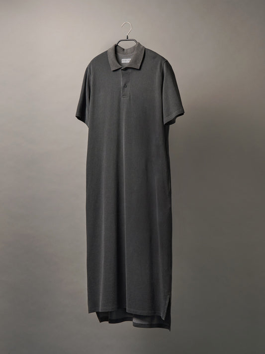 (-30%) COURT PIQUE COTTON DRESS [ Charcoal Grey ]