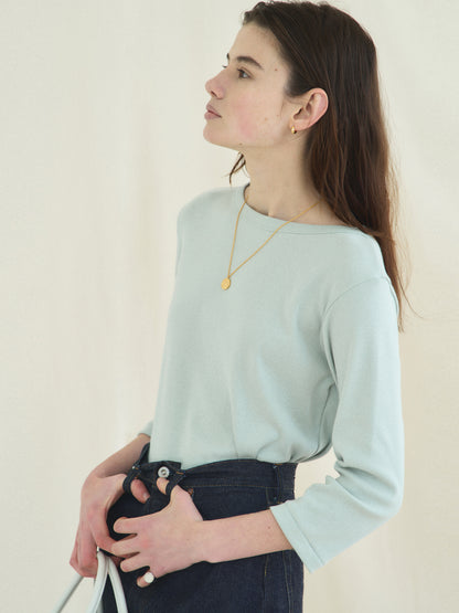 SOFTNESS 3/4 SLEEVE TEE [ Light Mint ]
