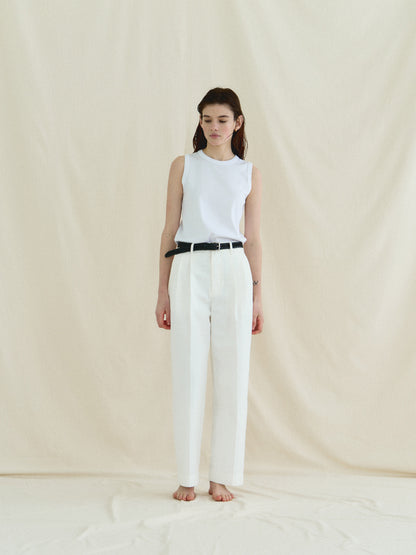 MICHELLE COTTON SLEEVELESS [ White ]