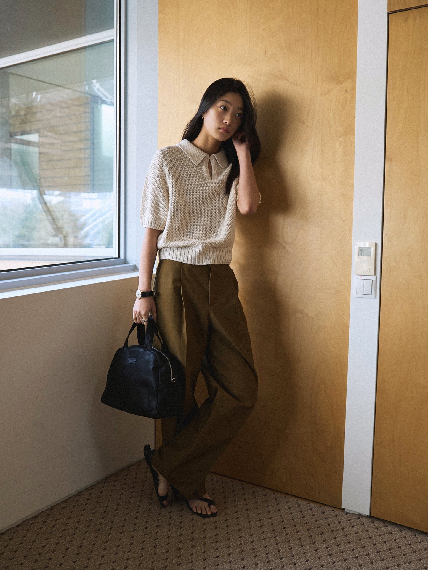 50's ITALIAN ARMY CHINO PANTS [ Golden Brown ]