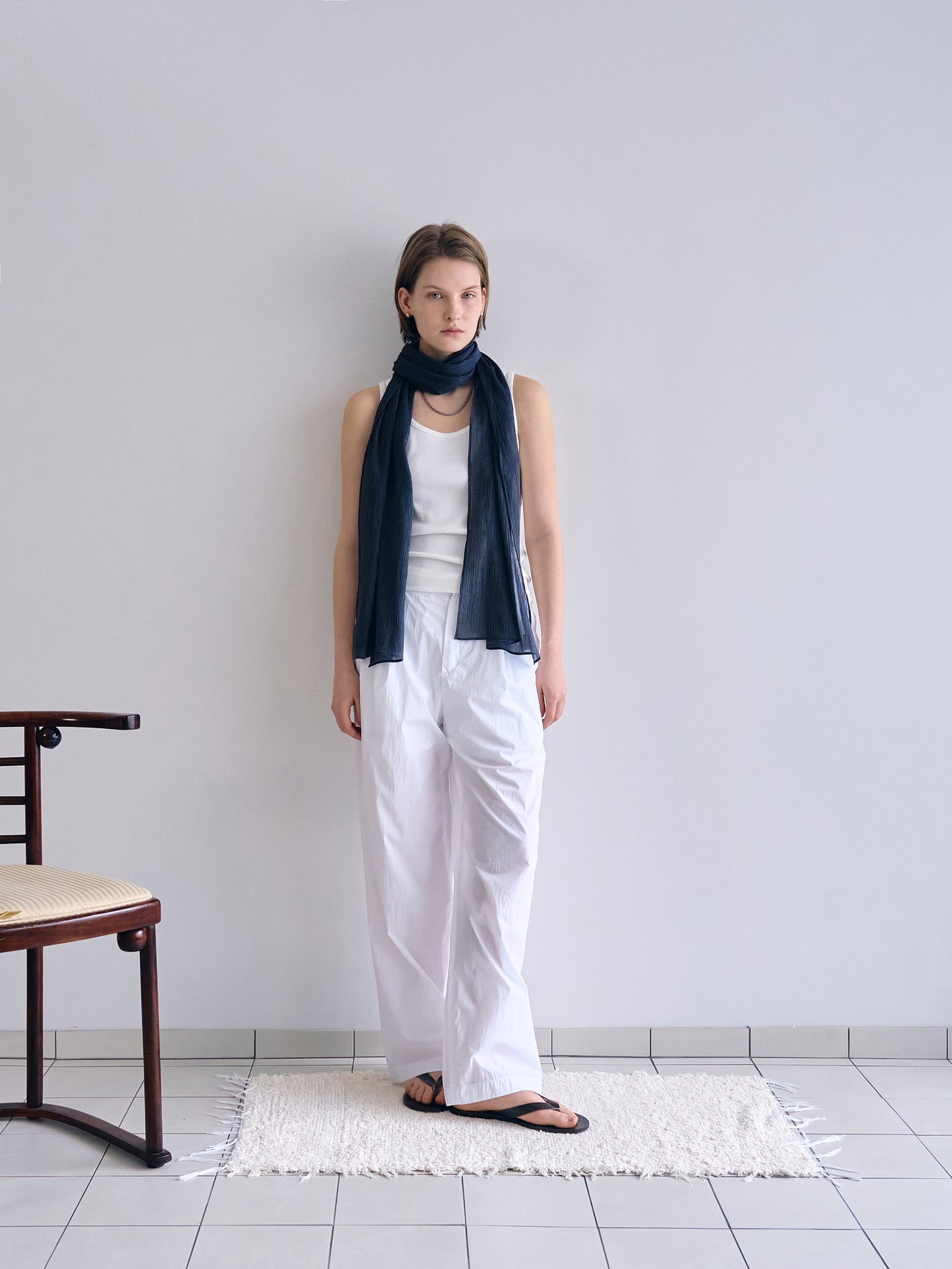 SOFT STRETCH SLEEVELESS [ White ]