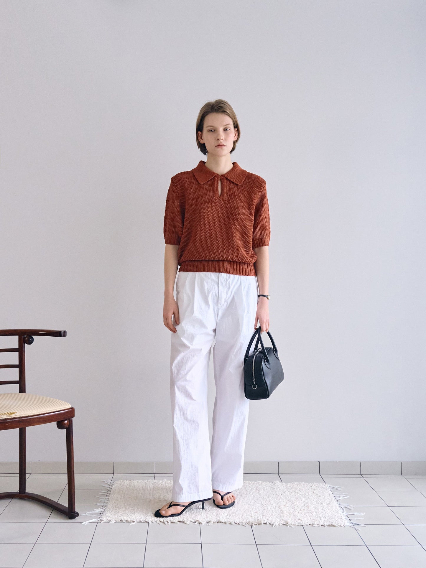 LOW GAUGE SKIPPER SWEATER New Season [ Terracotta Red ]