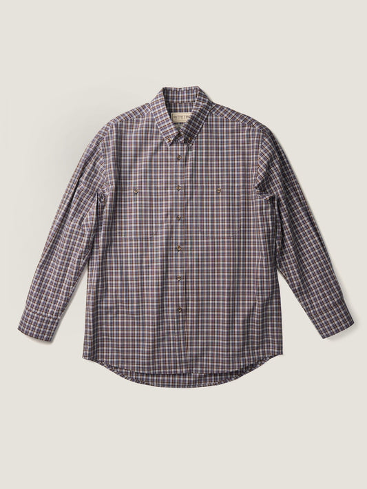 2 POCKET BUTTON DOWN SHIRT [ Violet Tartan ]