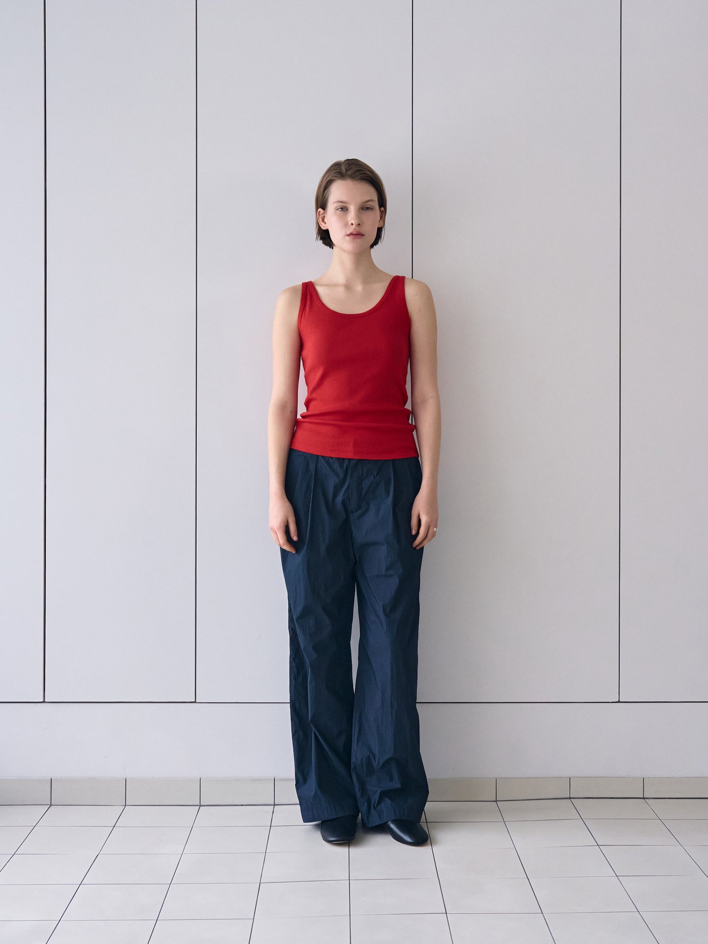 SOFT STRETCH SLEEVELESS [ Rouge ]