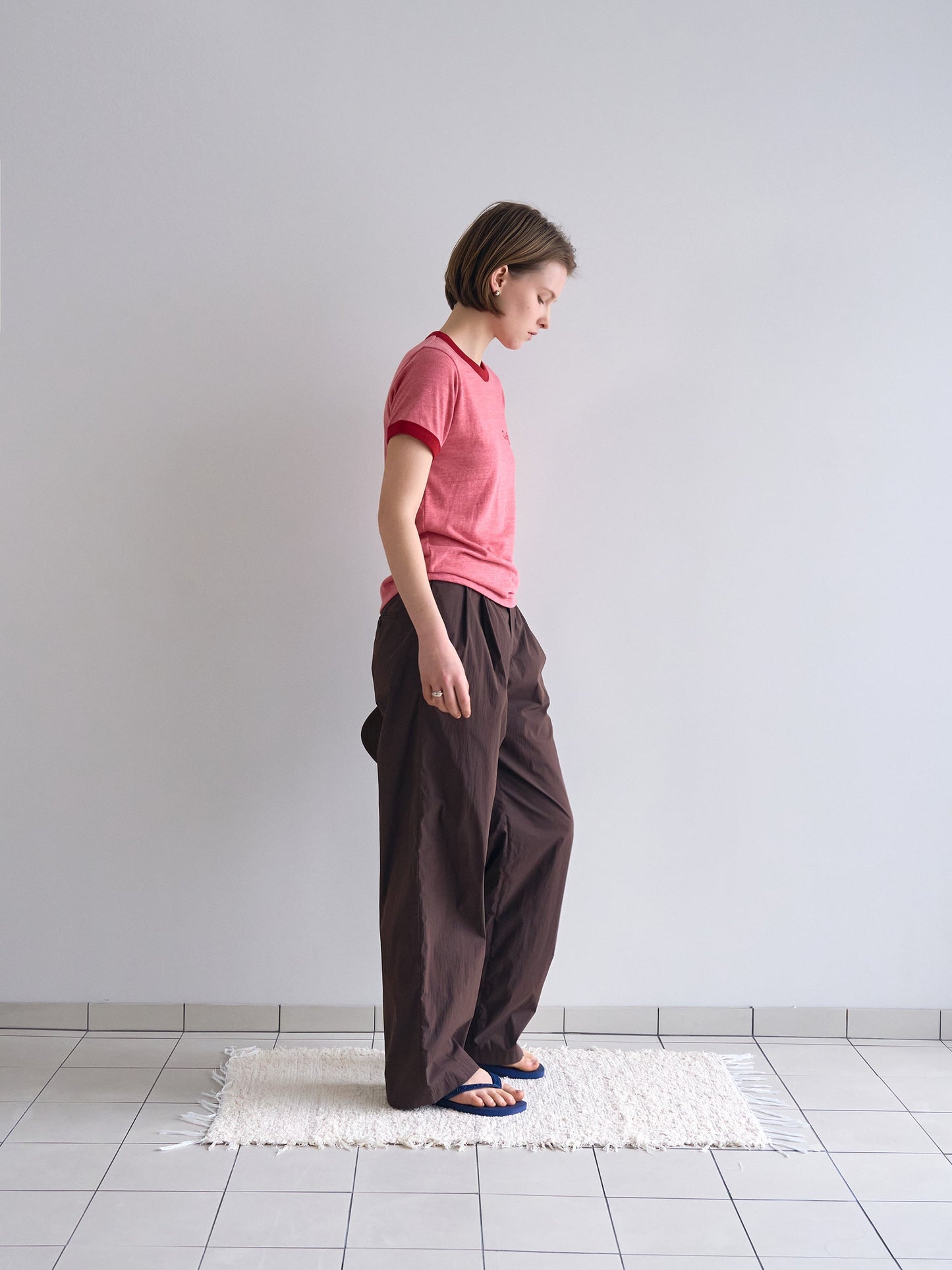 ROSA EASY COTTON PANTS [ Brown ]