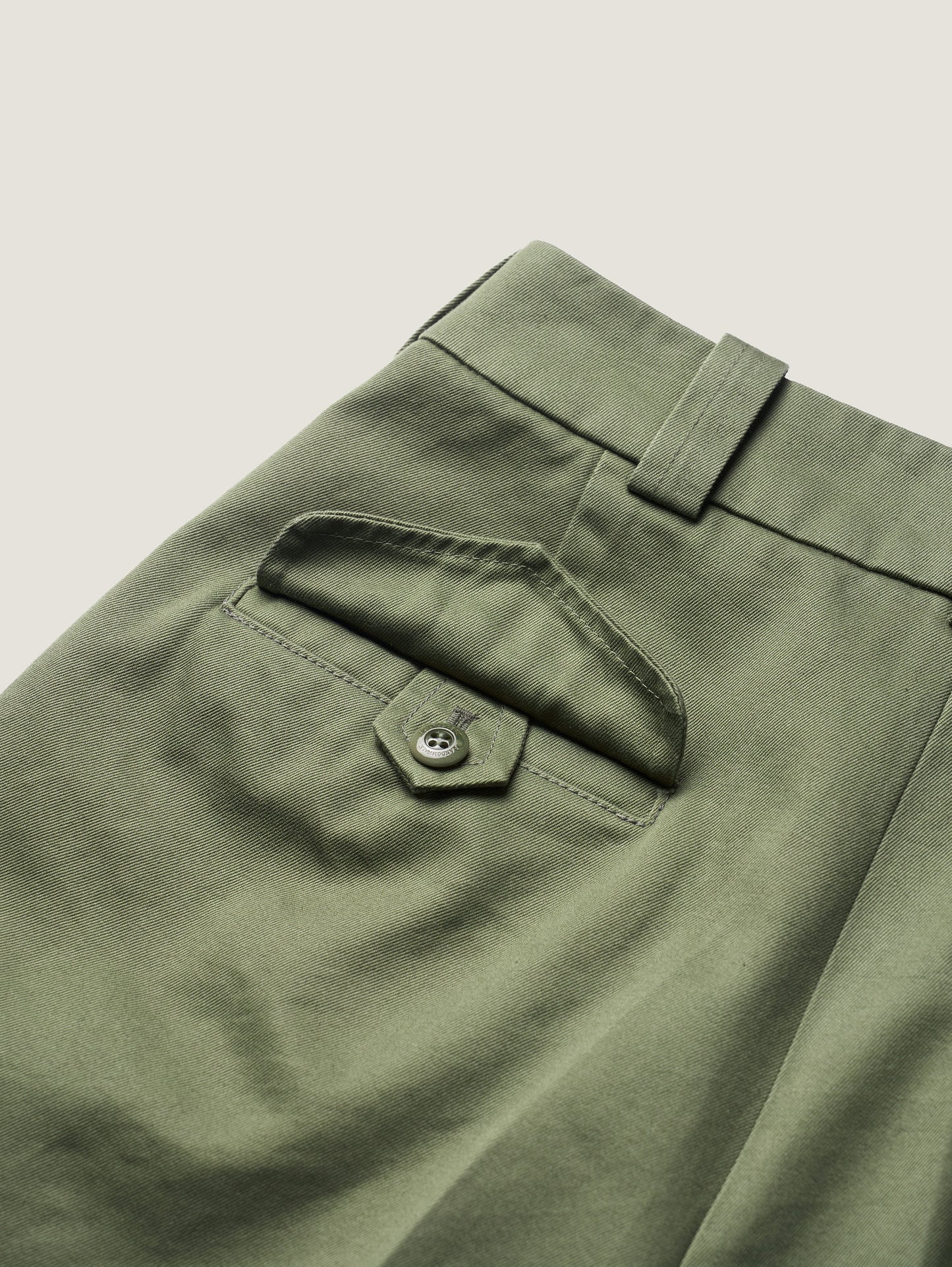 50's AMERICAN CHINO SHORTS [ Military Khaki ]