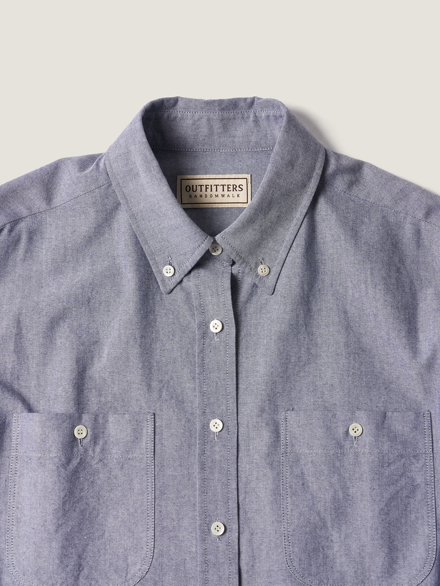 2 POCKET BUTTON DOWN SHIRT [ Navy Oxford ]