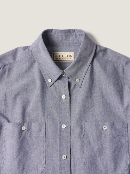 2 POCKET BUTTON DOWN SHIRT [ Navy Oxford ]