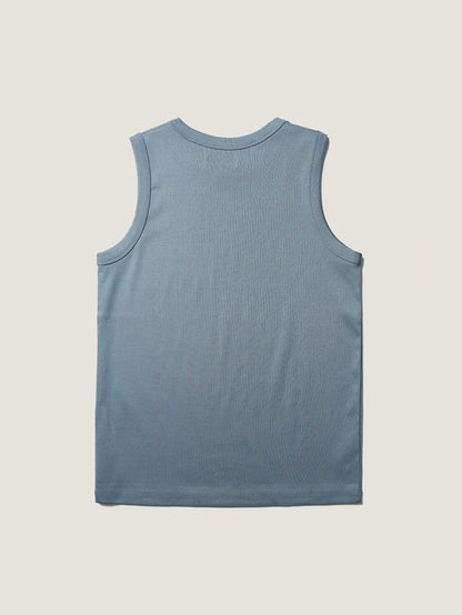 MICHELLE COTTON SLEEVELESS [ Dusty Blue ]