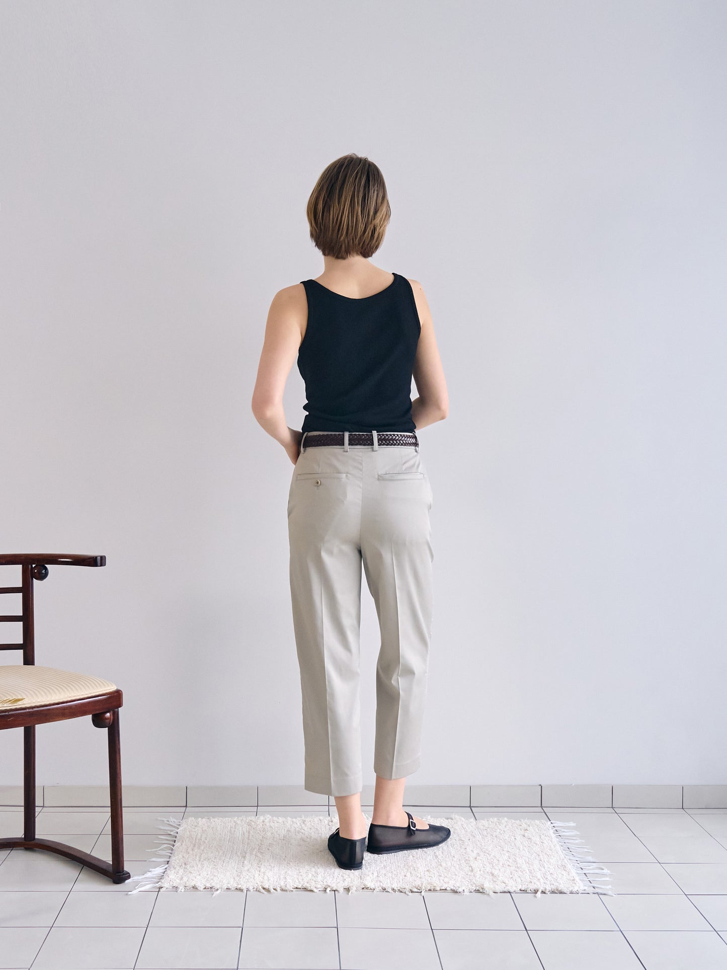 SOFT STRETCH SLEEVELESS [ Black ]