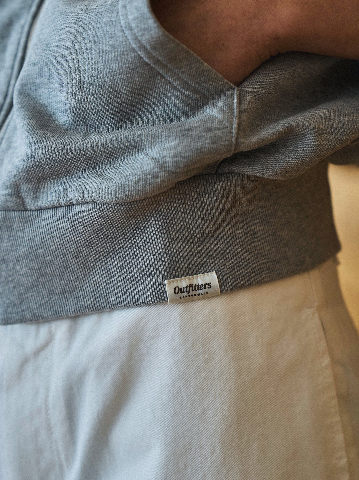 PARK FULL ZIP HOODIE [ Heather Grey ]