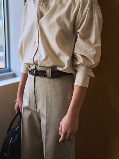 MARTHA LIGHT COTTON SHIRT [ Neutral ]