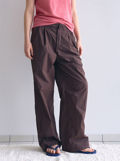 ROSA EASY COTTON PANTS [ Brown ]
